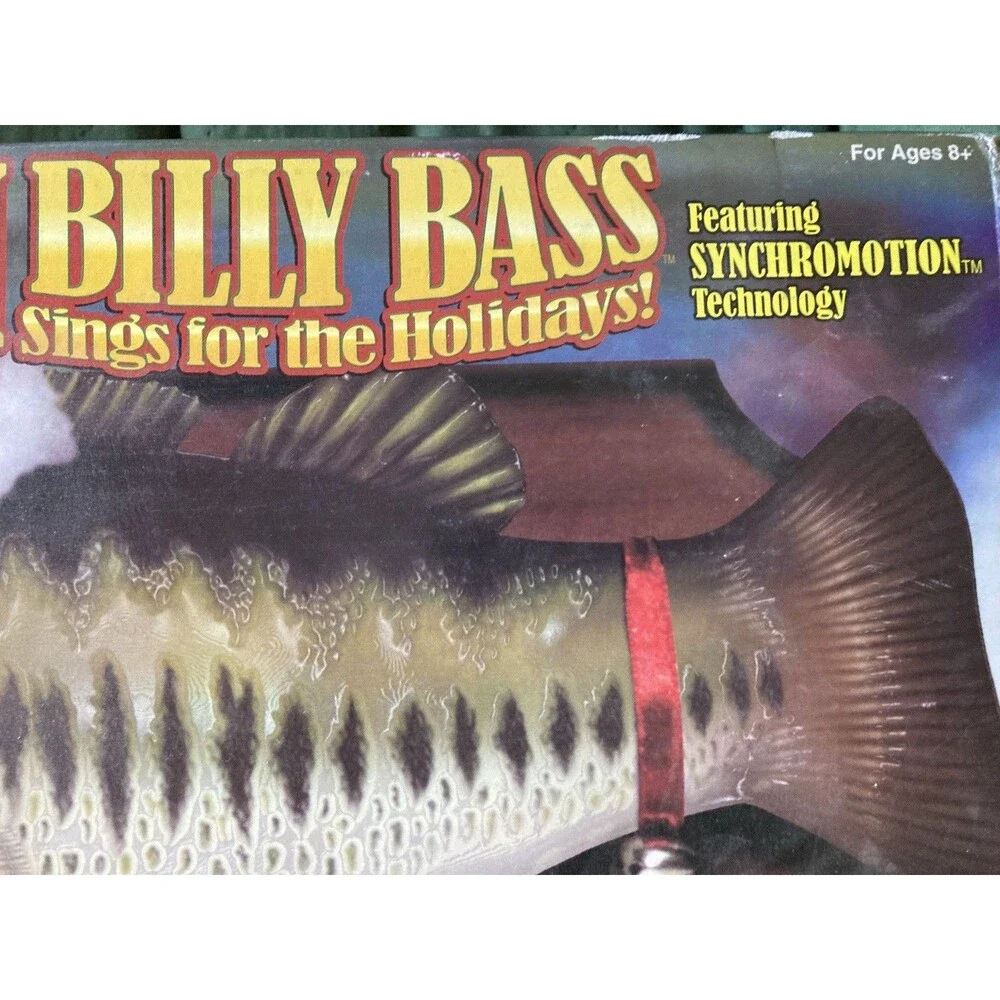 Big Mouth Billy Bass Battery Operated Talking Toy Fish **READ** See Video